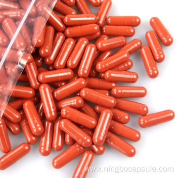 Pill Empty Vegetarian Capsules Orange Color Empty Capsule